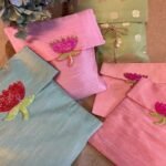 Floral Silk Pouch - TheBFactory