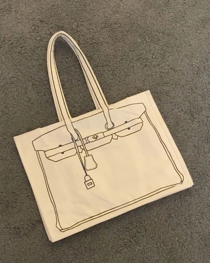 Not a birkin – Canvas Tote Bag - TheBFactory